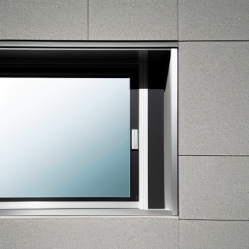 Ventana moderna fija de aluminio